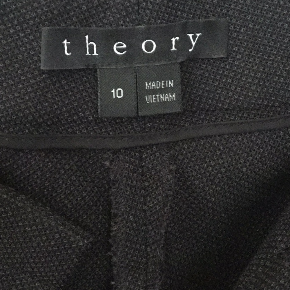 Theory Soft Canvas Ankle Trouser Size 10 - image 6